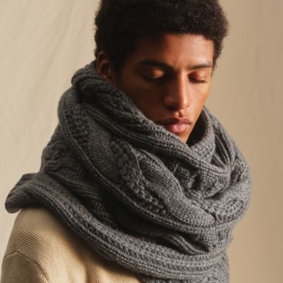 PA⭐︎　2023 エルメス　マフラー　グレー グレー - メンズ, ネクタイ・スカーフ・マフラー, マフラー